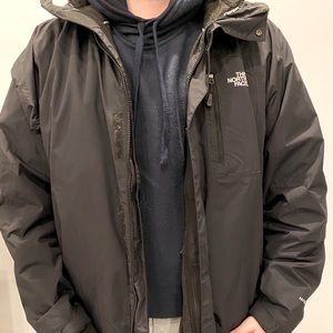 The North Face HyVent black jacket